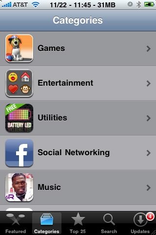 app store categories