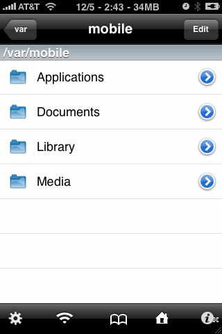 jailbreak iphone to access file system