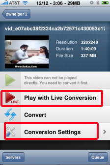 air video conversion iPhone video