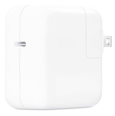 Apple 30 watt fast charging adapter