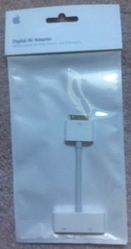 Apple digital HDMI adapter for iPhone 4 and iPad / iPad 2