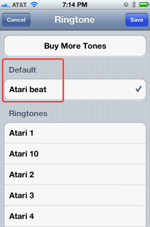 Change ringtones for iPhone