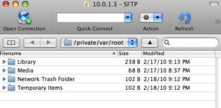 Connect iPhone to computer with SFTP over wifi by installing OpenSSH