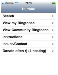 Create iPhone ringtone with Cydia Apps