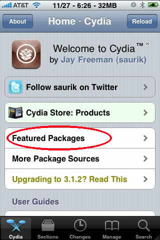 cydia featured packages