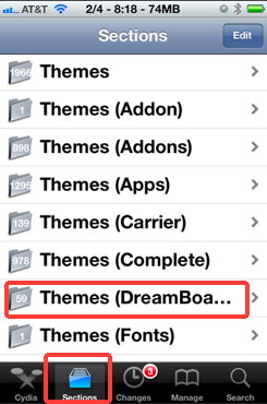 Cydia themes for iPhone