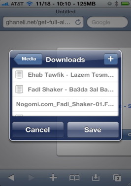 Download files to iPhone with Safari download manager