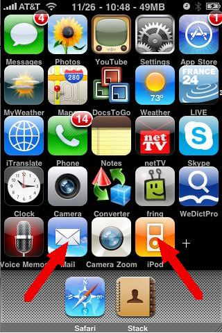 move iphone icons