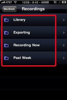 eye tv exporting recordings to iPhone