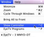 eye tv show controller on Mac