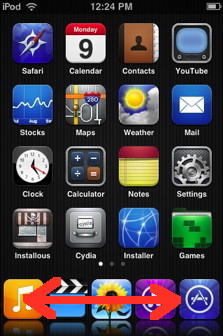five icons dock allows you to have 5 icons in the iphone dock
