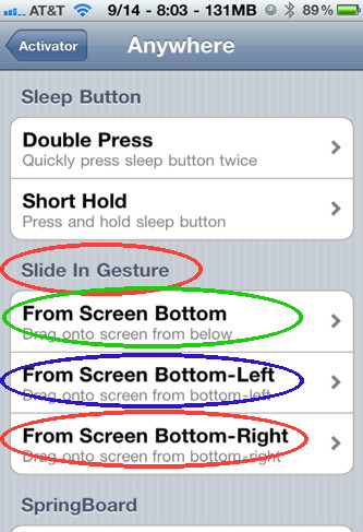 Add more gestures to your iPhone with Activator