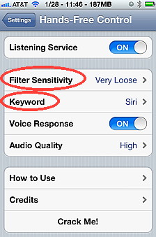 Hands free control  is a siri hack for iPhone 4s