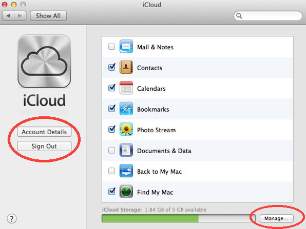 iCloud for MAc OSX Lion