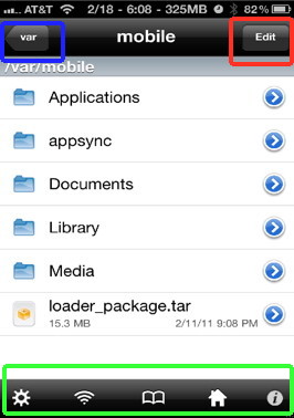 iFile an iPhone file system browser