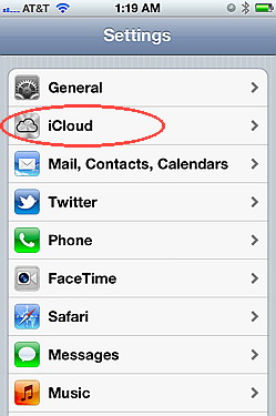 iCloud is an iOS 5 feature