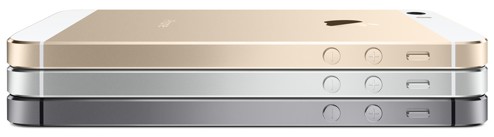iPhone 5S comes in three differernt colors