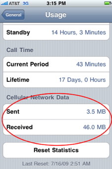 Find out how much data you have used with your iPhone data plan