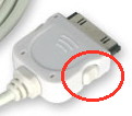 iPhone cables with snapping and button features