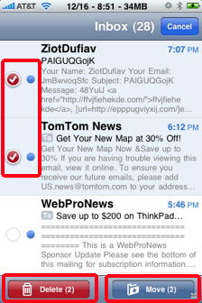 email iPhone