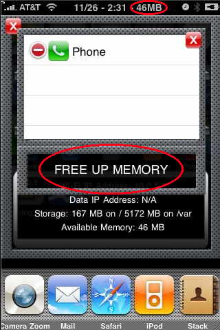 iphonehacks free ram