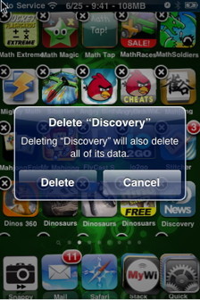 Remove an App from the iPhone