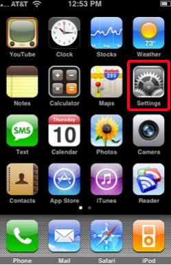 Apple iphone software settings