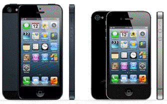 iPhone 5 longer 4" display vs 3.5" 