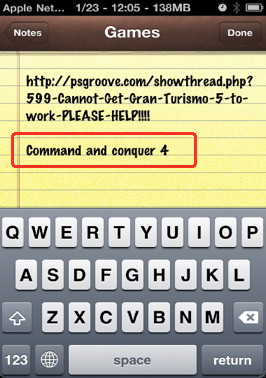 iPhone context menu paste
