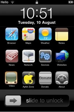 iPhone customization with iPhone cydgets
