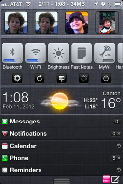 Add Sbsettings into the notification center pull down menu in iOS 5