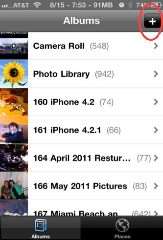 Photo albums + for iPhone is an iPhone hack that allows you to add iPhone photo albums