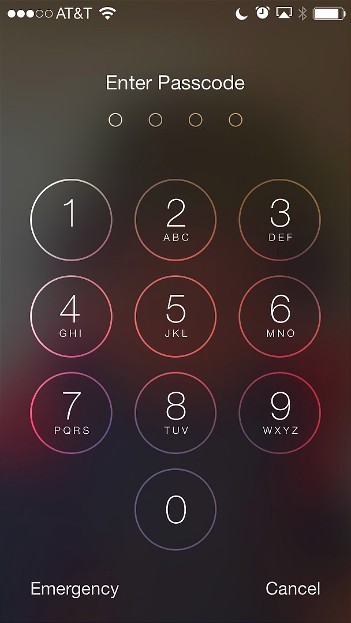 Slide to unlock iPhone 5s