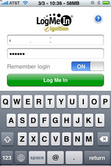Logmein is the easiest iPhone control client for iPhone