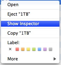 Mac context menu allows option by control +  mouse click
