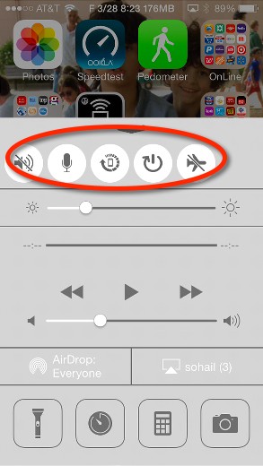 More iOS 7 controls