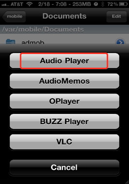 Mp3 player for iPhone using iFile