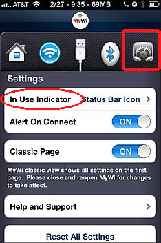Mywi is an iPhone tethering application