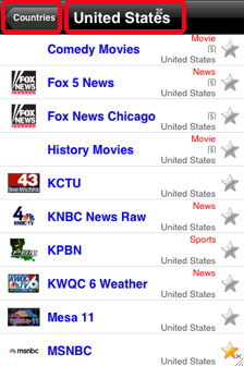 Net tv on iphone US channels
