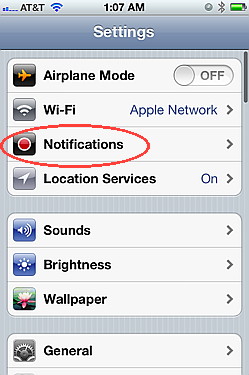 Notification for iOS 5