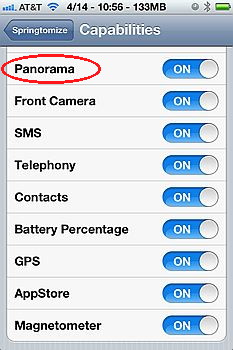 Take panoramic pictures with iPhone 4S camera