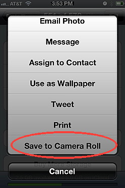 Save your Photo stream photos to camera roll on iOS 5