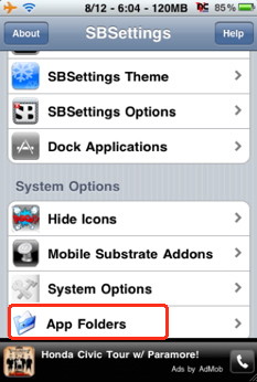 iPhone tricks with sbsettings