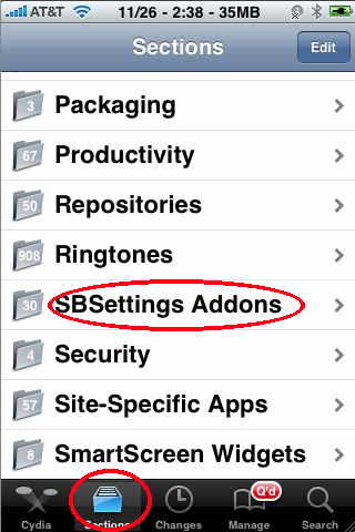 sbsettings addons for iphone