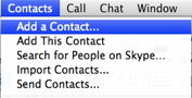 adding a contact with your desktop using skype