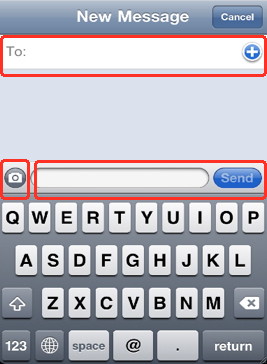 Text Messages for iPhone with the default iPhone Messages application