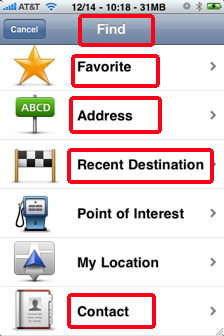 GPS iPhone tomtom on iphone find destination