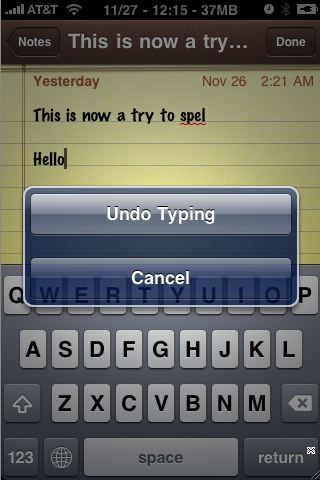 iPhone tips and tricks the undo button