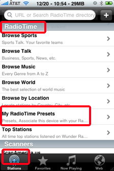 wunder radio radio time