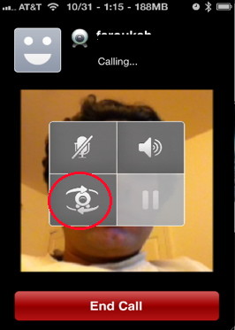iPhone video call with yahoo messenger